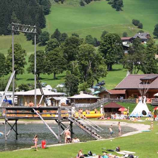 Ramsau-Beach mit vielen Attraktionen © TVB Ramsau